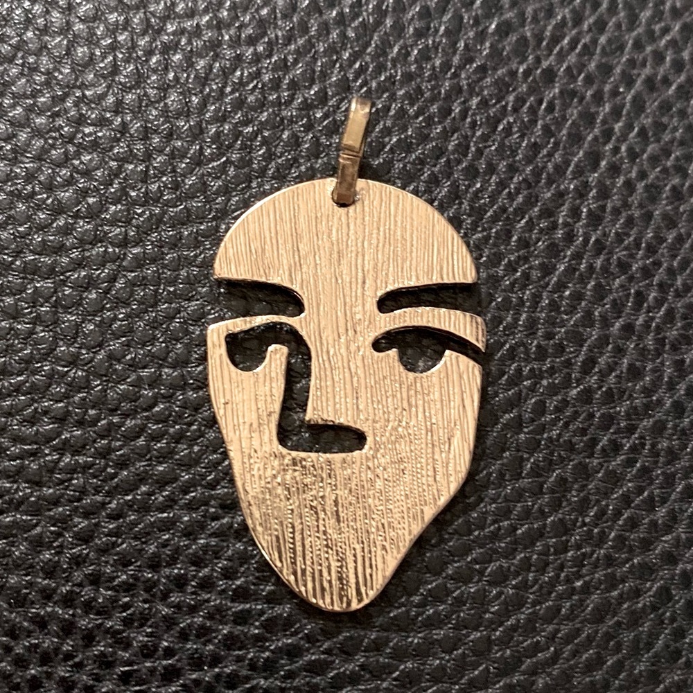 Pendant, FACE, Gold, Face, Charm, Craft